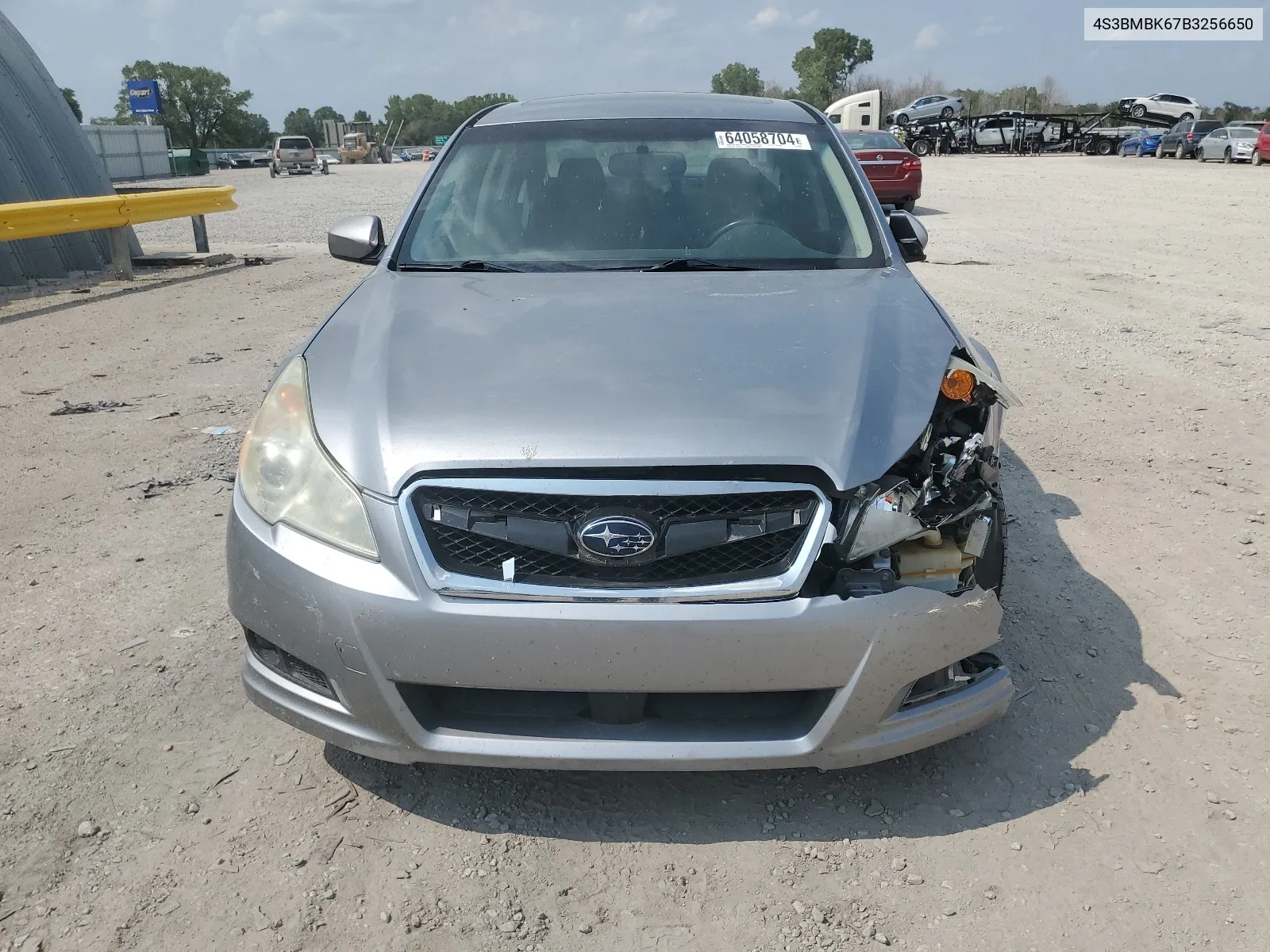 2011 Subaru Legacy 2.5I Limited VIN: 4S3BMBK67B3256650 Lot: 64058704