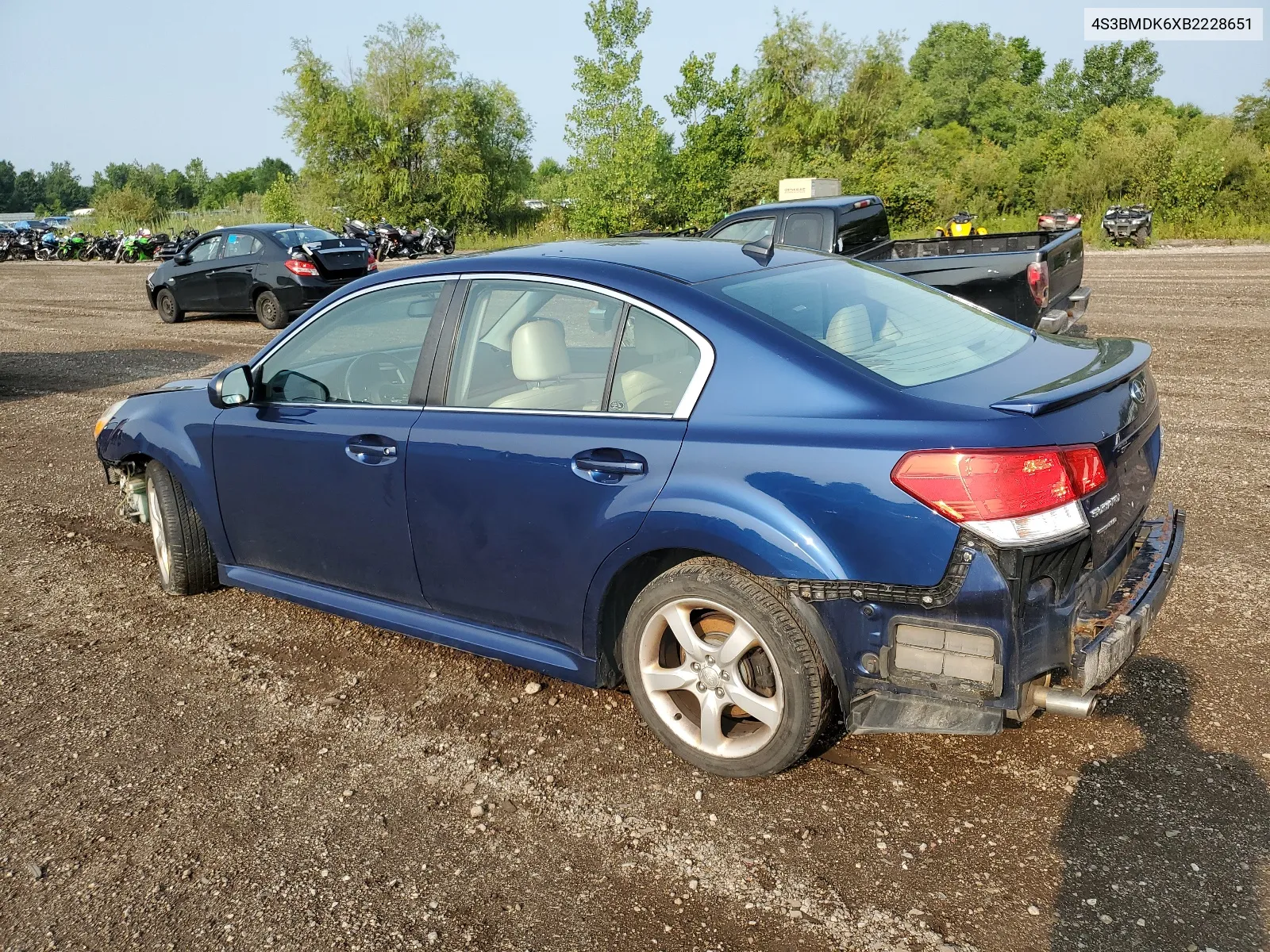 4S3BMDK6XB2228651 2011 Subaru Legacy 3.6R Limited