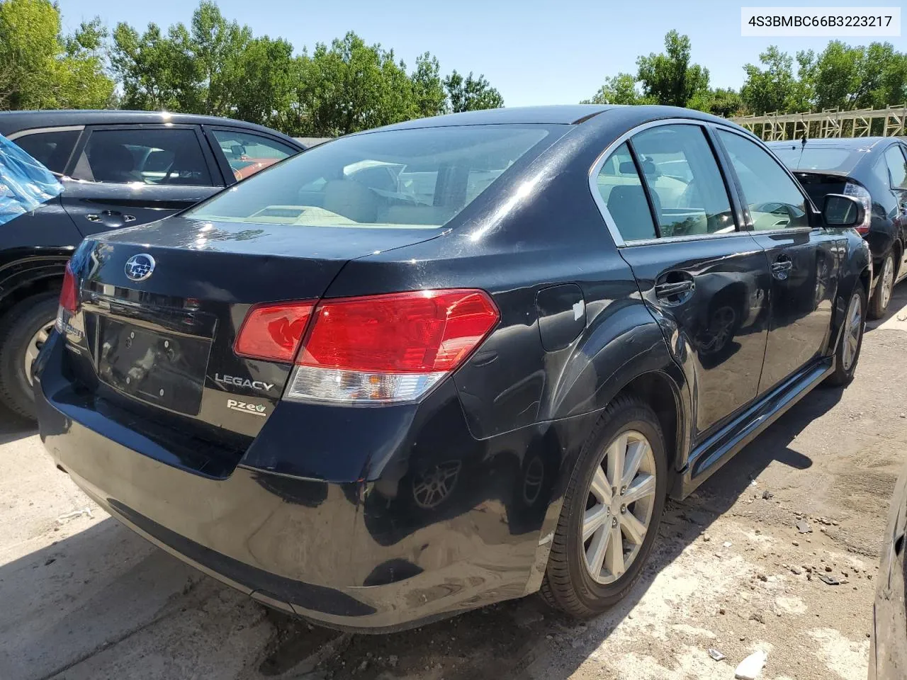 2011 Subaru Legacy 2.5I Premium VIN: 4S3BMBC66B3223217 Lot: 64170984