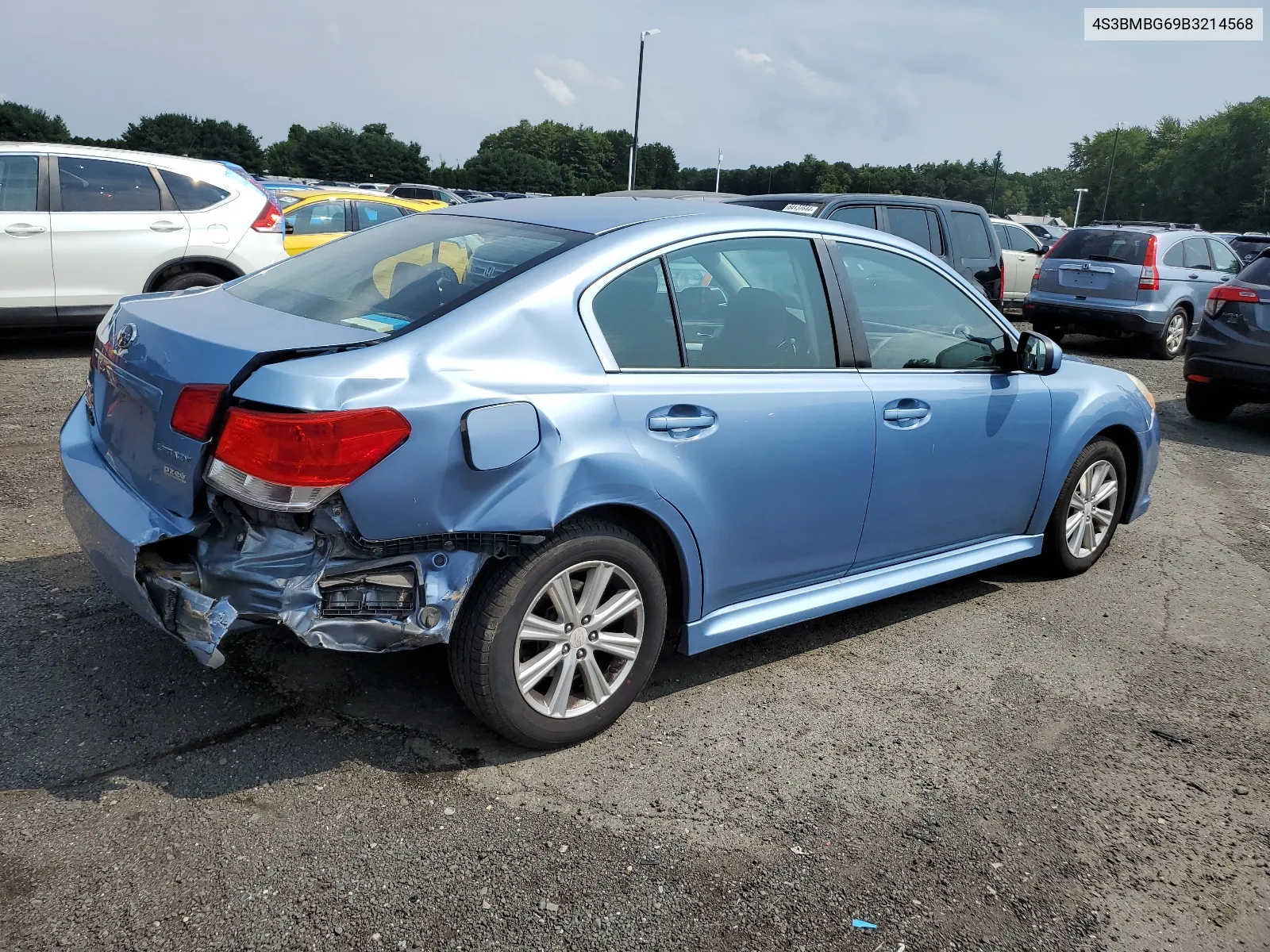 2011 Subaru Legacy 2.5I Premium VIN: 4S3BMBG69B3214568 Lot: 64459574