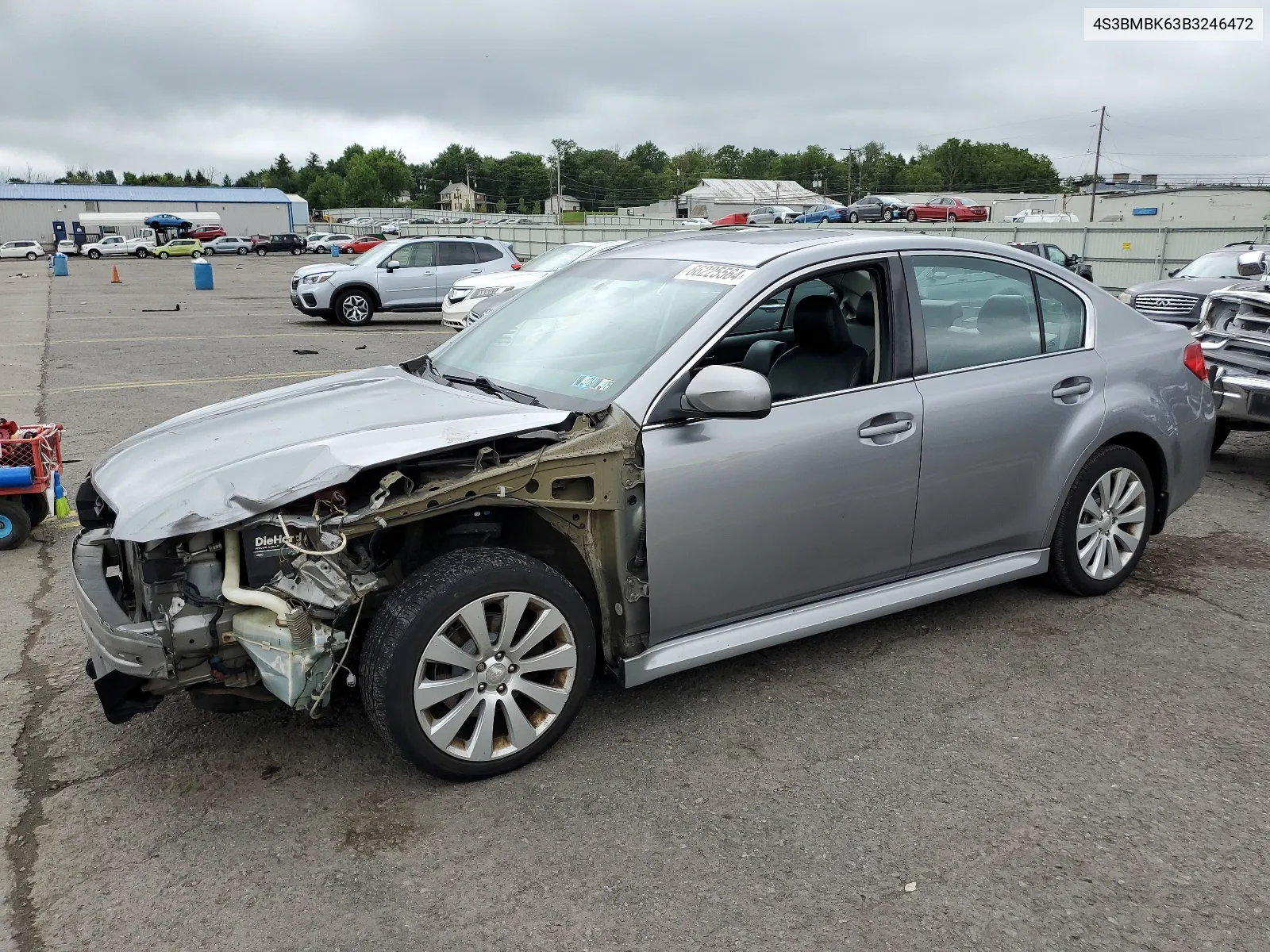 2011 Subaru Legacy 2.5I Limited VIN: 4S3BMBK63B3246472 Lot: 66225564