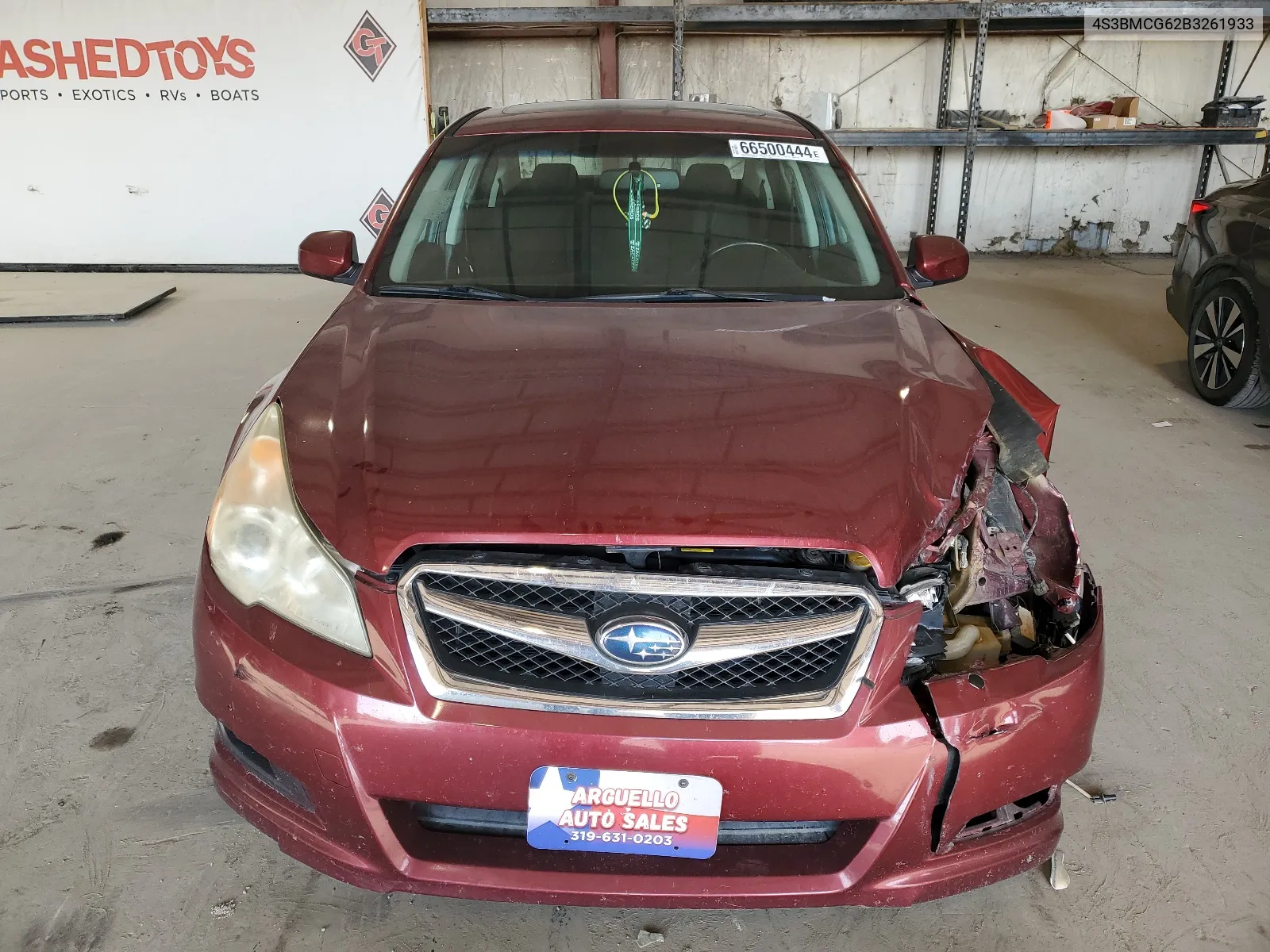 2011 Subaru Legacy 2.5I Premium VIN: 4S3BMCG62B3261933 Lot: 66500444