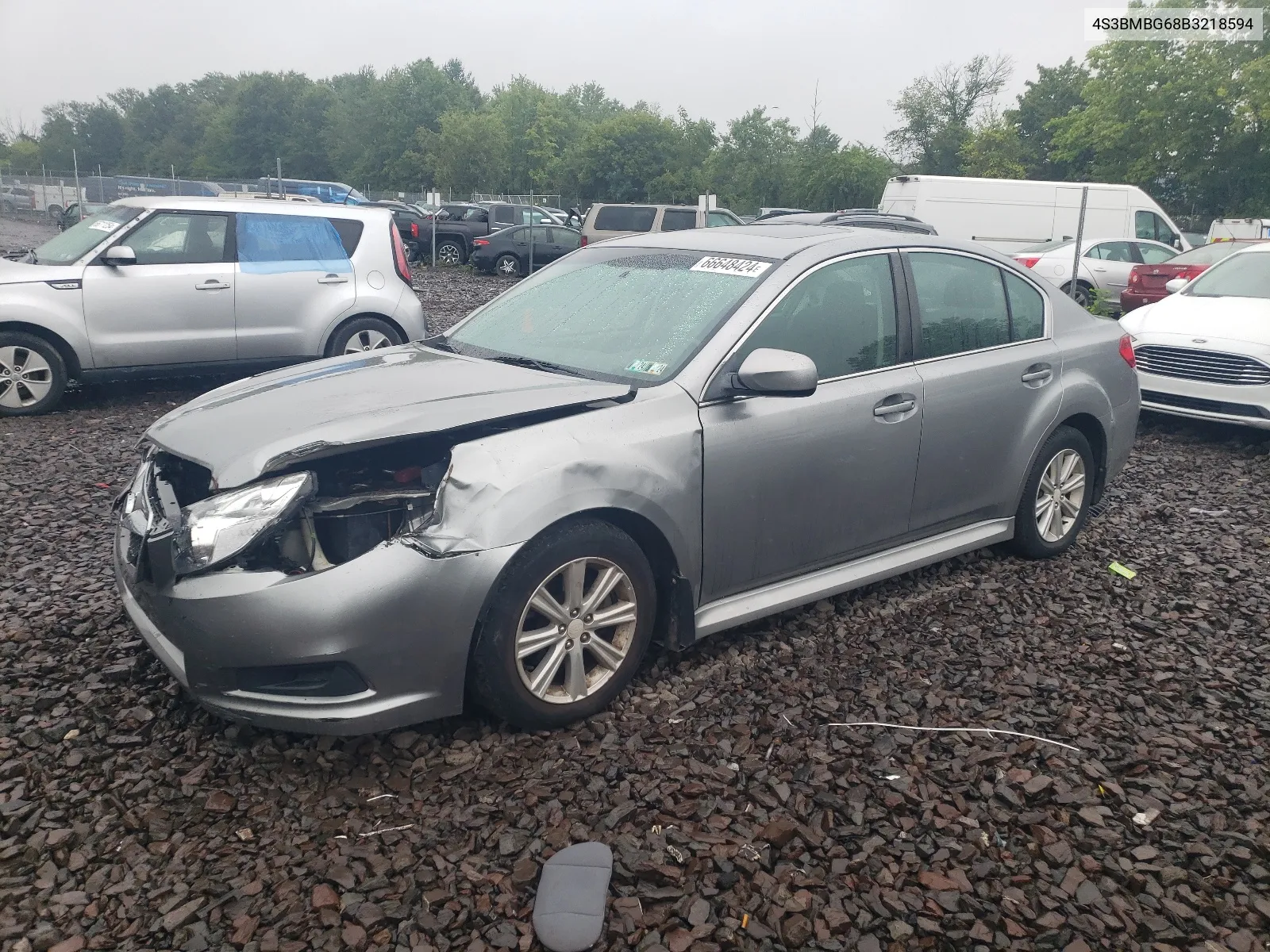 2011 Subaru Legacy 2.5I Premium VIN: 4S3BMBG68B3218594 Lot: 66648424