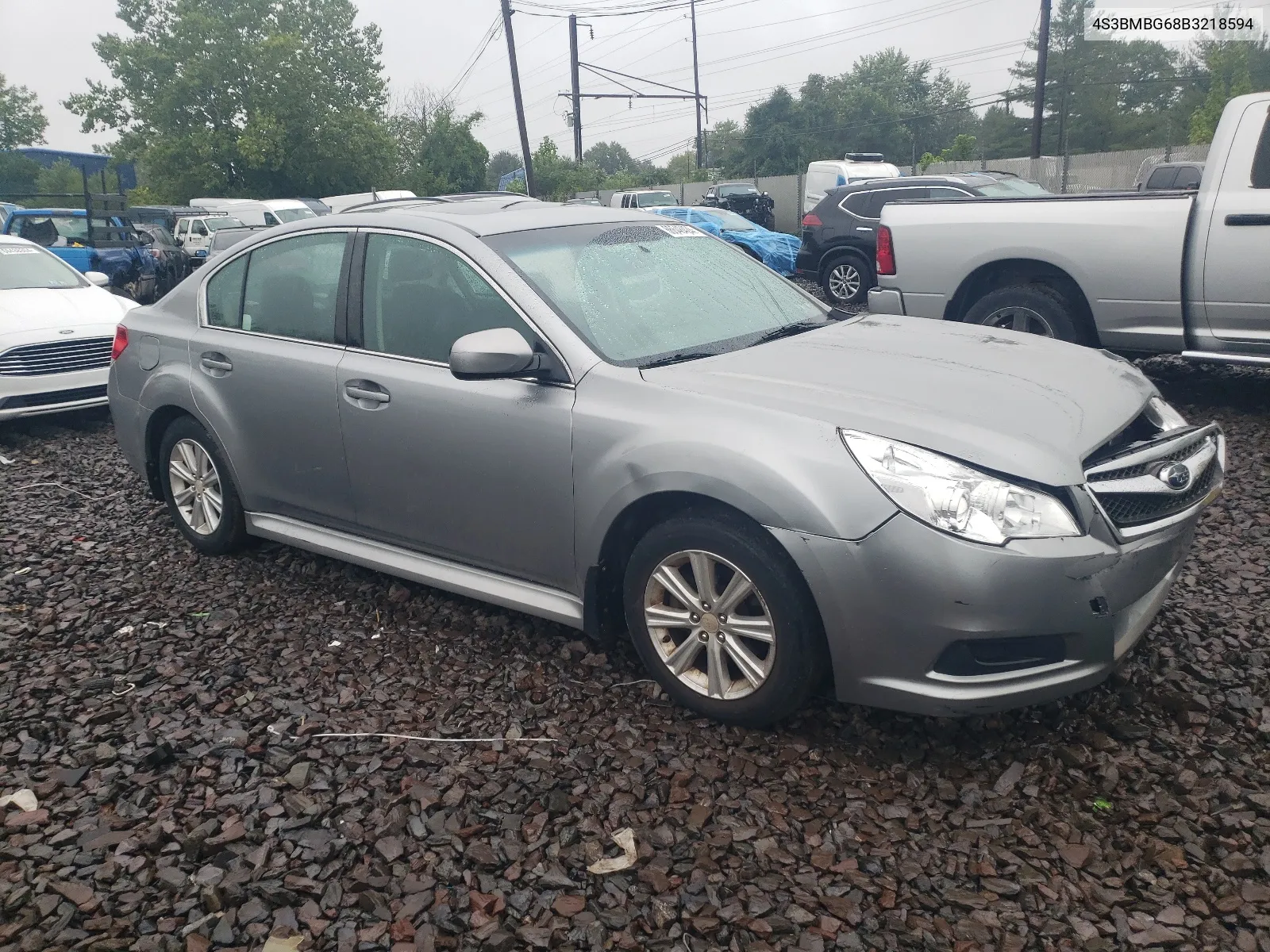 2011 Subaru Legacy 2.5I Premium VIN: 4S3BMBG68B3218594 Lot: 66648424