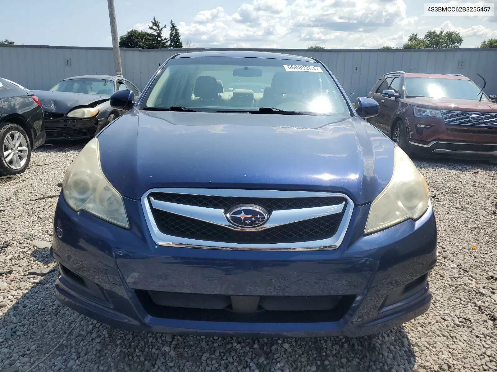 2011 Subaru Legacy 2.5I Premium VIN: 4S3BMCC62B3255457 Lot: 66839264