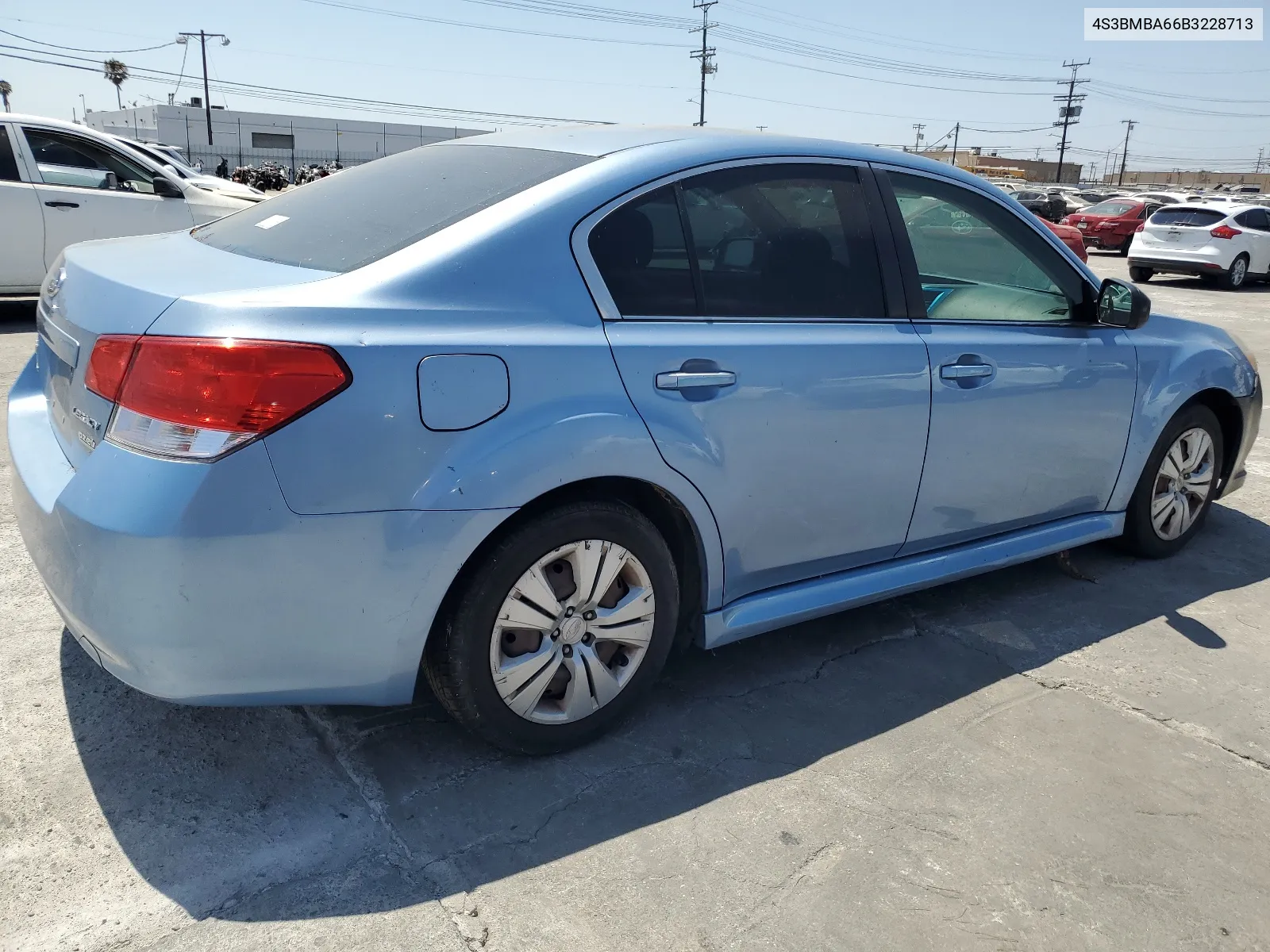 2011 Subaru Legacy 2.5I VIN: 4S3BMBA66B3228713 Lot: 66888564