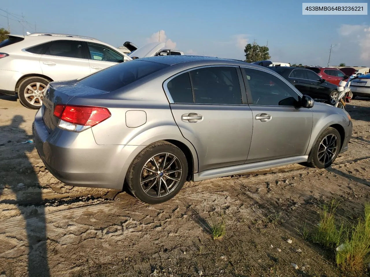 2011 Subaru Legacy 2.5I Premium VIN: 4S3BMBG64B3236221 Lot: 67186424