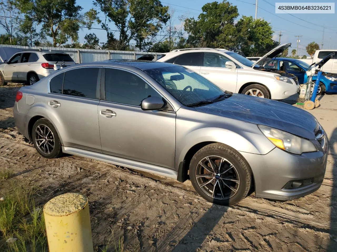 2011 Subaru Legacy 2.5I Premium VIN: 4S3BMBG64B3236221 Lot: 67186424