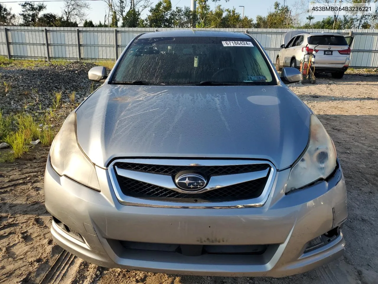 2011 Subaru Legacy 2.5I Premium VIN: 4S3BMBG64B3236221 Lot: 67186424