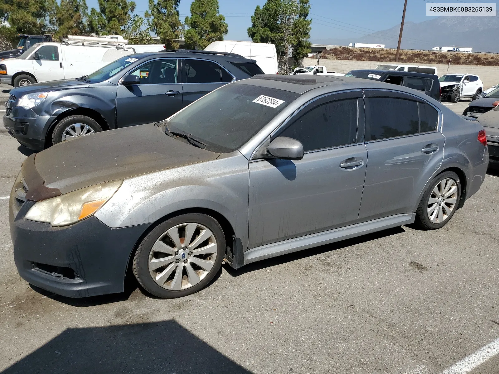 2011 Subaru Legacy 2.5I Limited VIN: 4S3BMBK60B3265139 Lot: 67562044