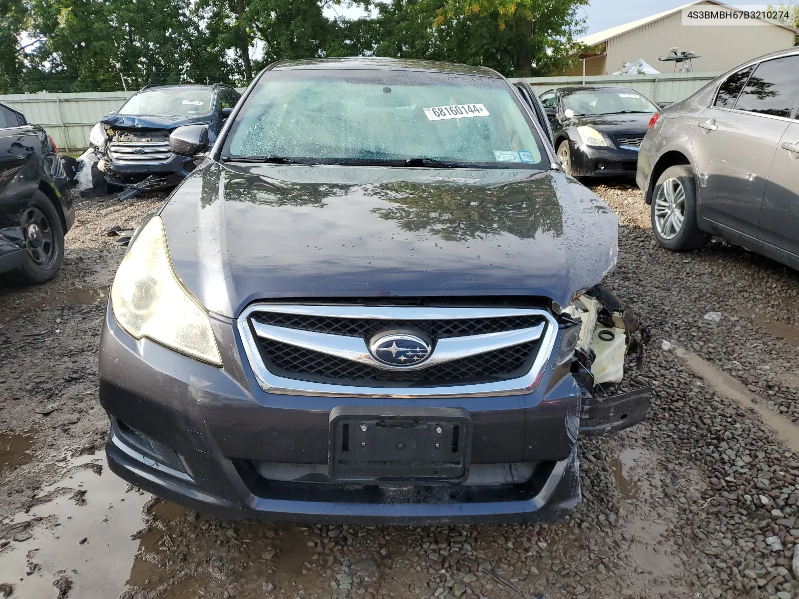 2011 Subaru Legacy 2.5I Premium VIN: 4S3BMBH67B3210274 Lot: 68160144