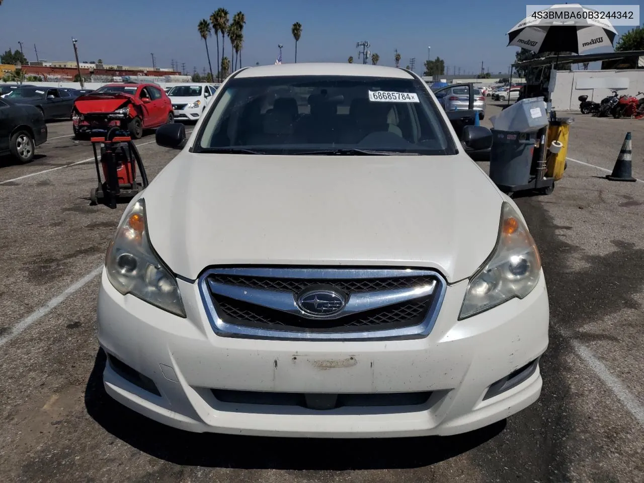 2011 Subaru Legacy 2.5I VIN: 4S3BMBA60B3244342 Lot: 68685784