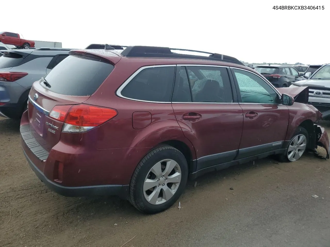 2011 Subaru Outback 2.5I Limited VIN: 4S4BRBKCXB3406415 Lot: 68757124