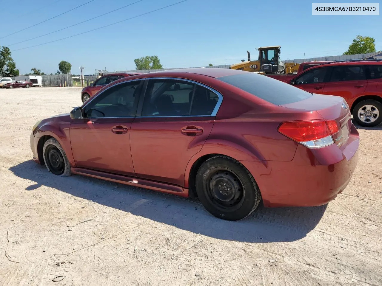 2011 Subaru Legacy 2.5I VIN: 4S3BMCA67B3210470 Lot: 68981204