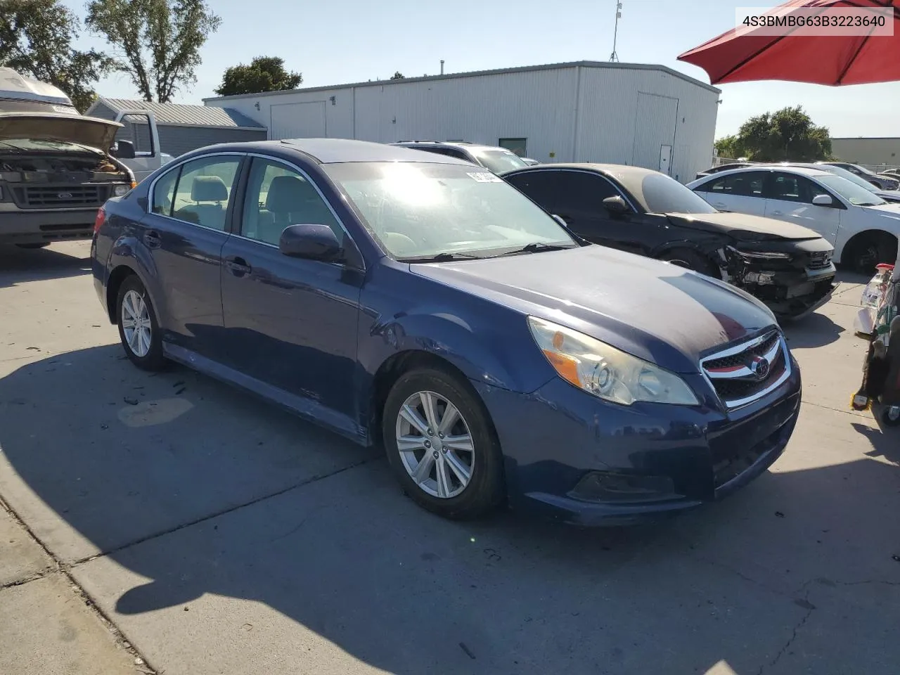 2011 Subaru Legacy 2.5I Premium VIN: 4S3BMBG63B3223640 Lot: 69712644