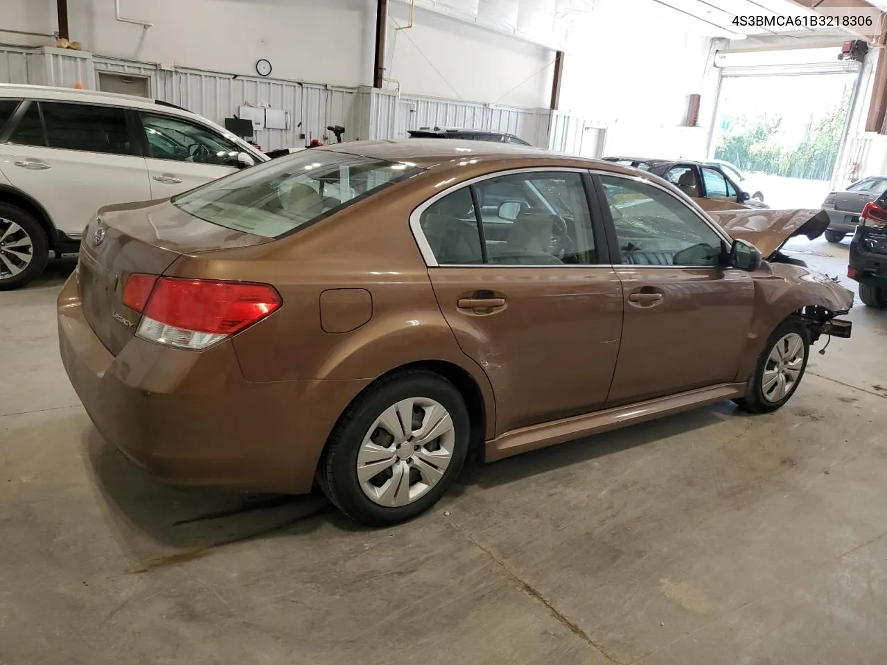 2011 Subaru Legacy 2.5I VIN: 4S3BMCA61B3218306 Lot: 69795324