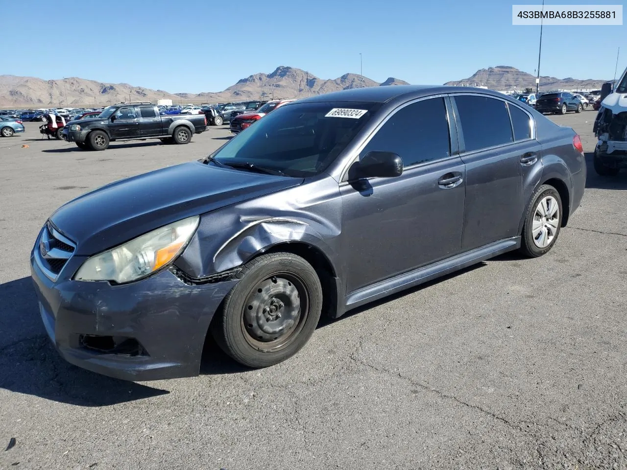 2011 Subaru Legacy 2.5I VIN: 4S3BMBA68B3255881 Lot: 69890324