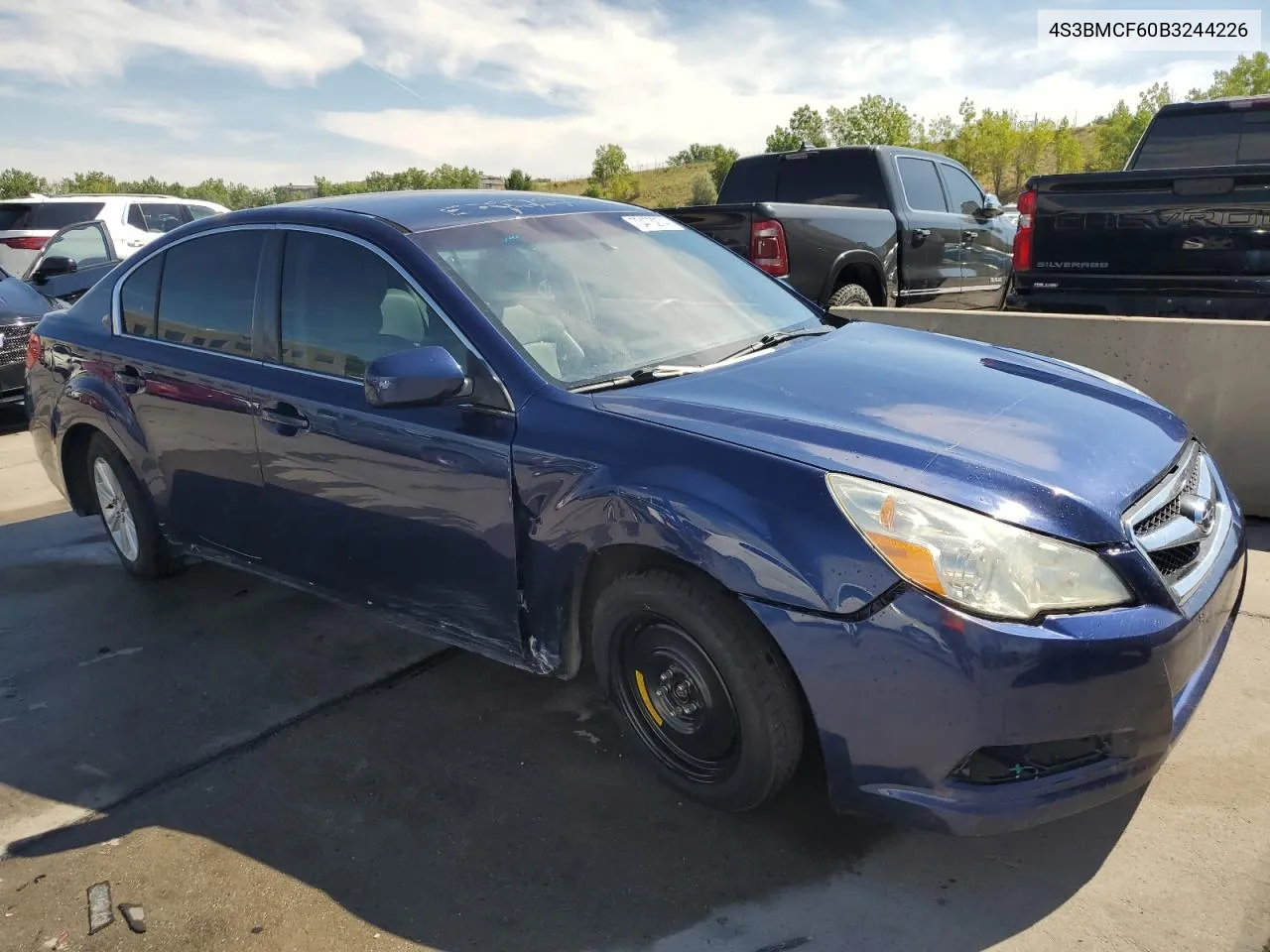 2011 Subaru Legacy 2.5I Premium VIN: 4S3BMCF60B3244226 Lot: 70473274