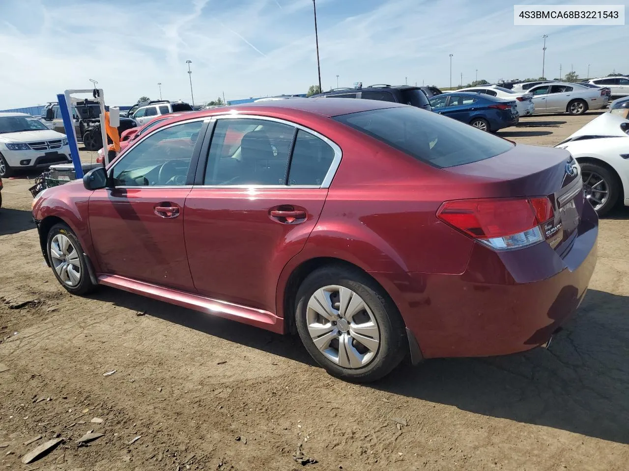 2011 Subaru Legacy 2.5I VIN: 4S3BMCA68B3221543 Lot: 70816114