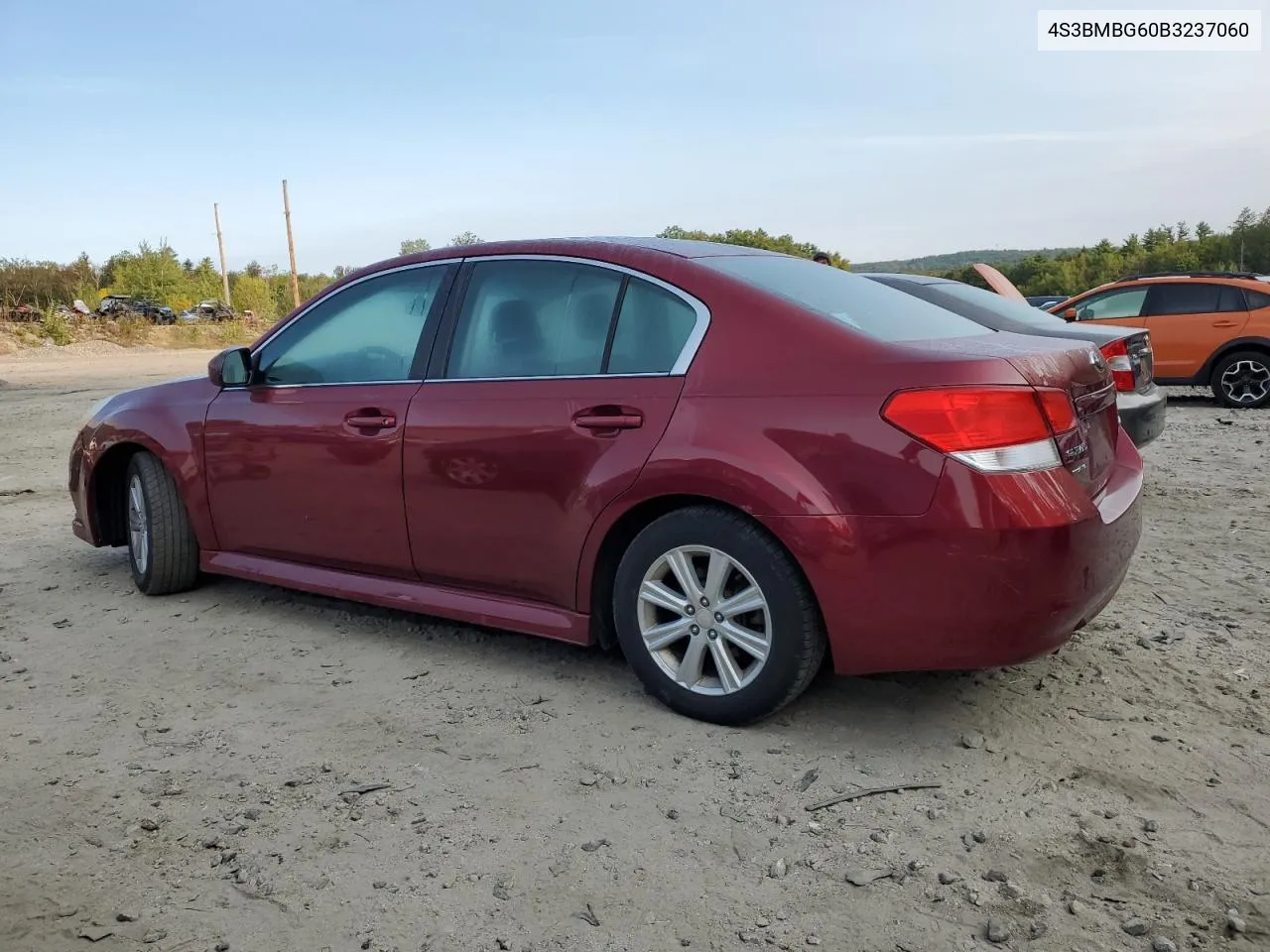 2011 Subaru Legacy 2.5I Premium VIN: 4S3BMBG60B3237060 Lot: 71040874