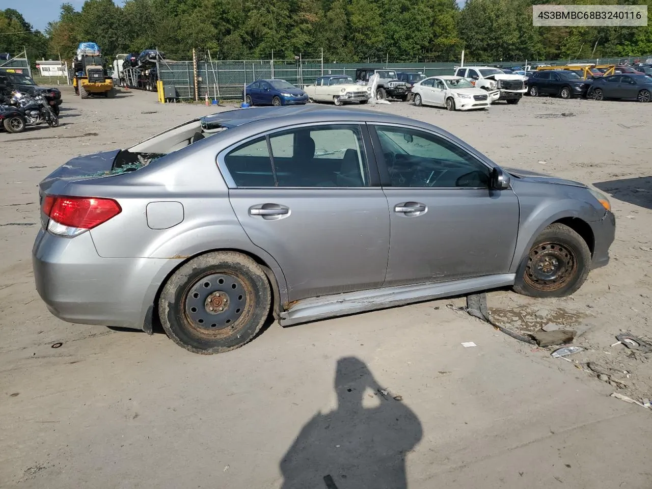 2011 Subaru Legacy 2.5I Premium VIN: 4S3BMBC68B3240116 Lot: 71250114