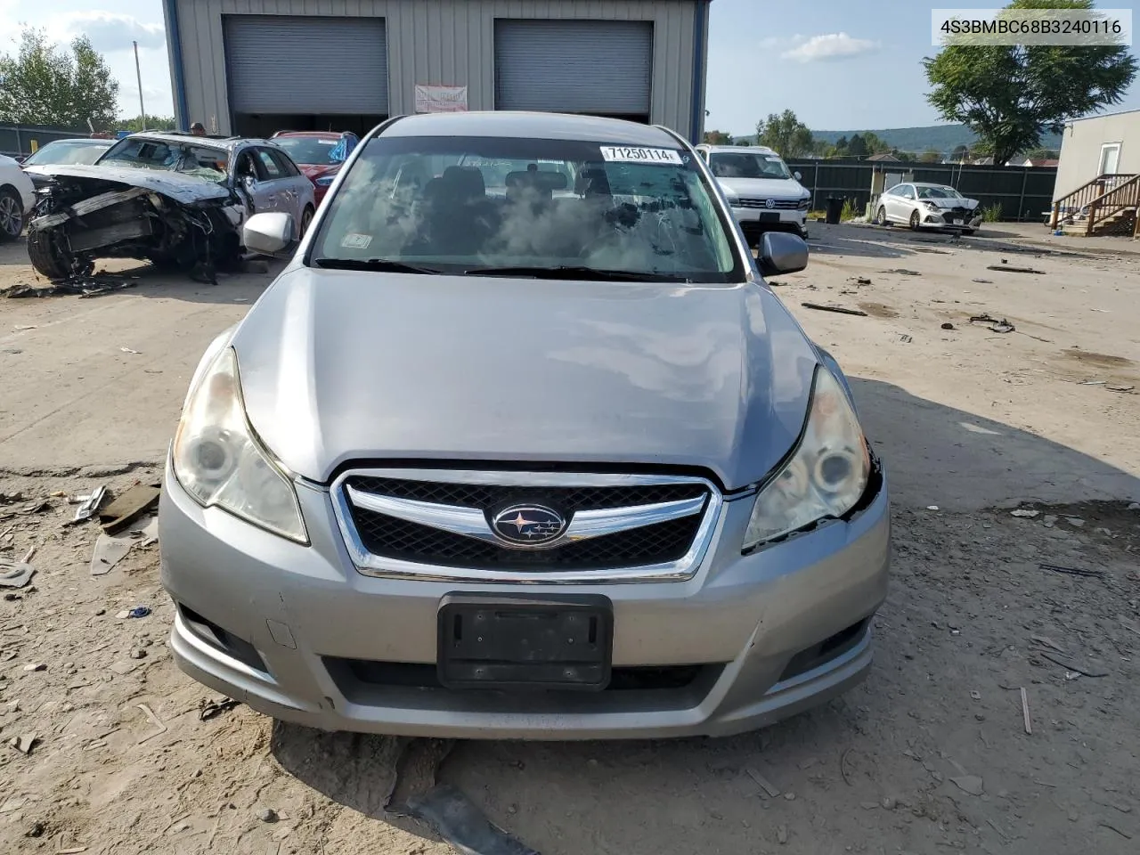 4S3BMBC68B3240116 2011 Subaru Legacy 2.5I Premium