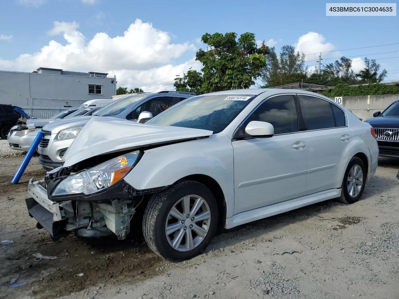 2012 Subaru Legacy 2.5I Premium VIN: 4S3BMBC61C3004635 Lot: 50021374