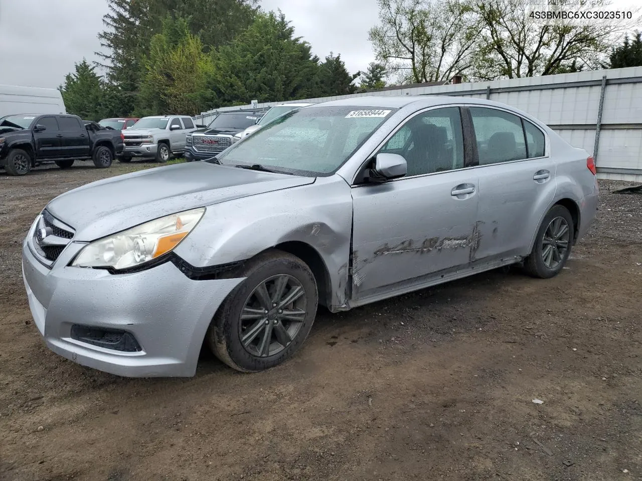 2012 Subaru Legacy 2.5I Premium VIN: 4S3BMBC6XC3023510 Lot: 51658944