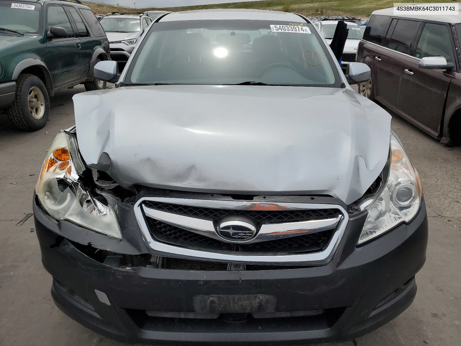 2012 Subaru Legacy 2.5I Limited VIN: 4S3BMBK64C3011743 Lot: 54033974