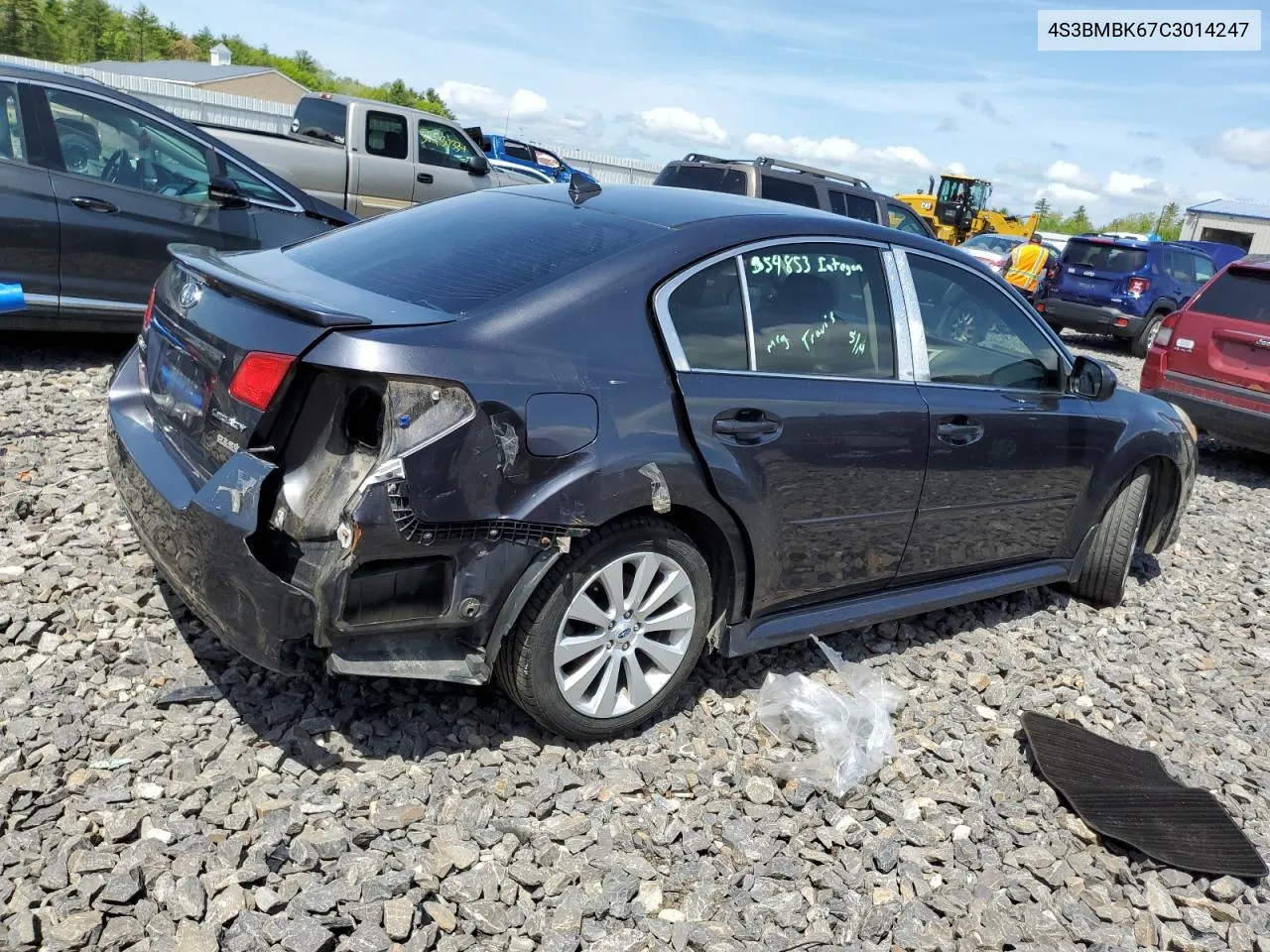 2012 Subaru Legacy 2.5I Limited VIN: 4S3BMBK67C3014247 Lot: 55084614