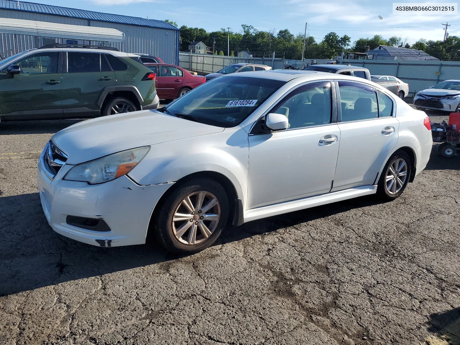 2012 Subaru Legacy 2.5I Premium VIN: 4S3BMBG66C3012515 Lot: 61610284