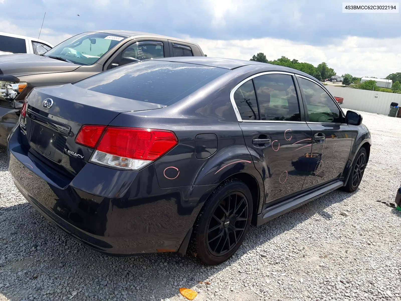 2012 Subaru Legacy 2.5I Premium VIN: 4S3BMCC62C3022194 Lot: 63961874