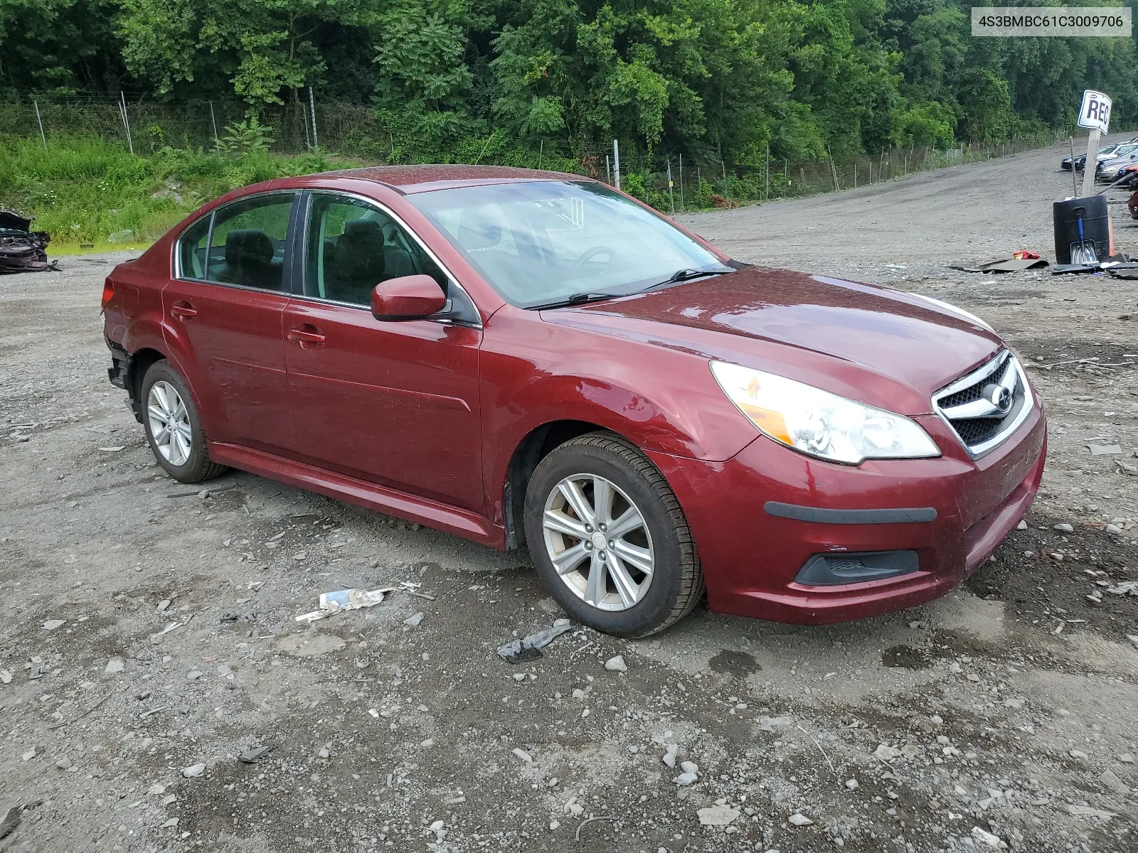 2012 Subaru Legacy 2.5I Premium VIN: 4S3BMBC61C3009706 Lot: 64893494