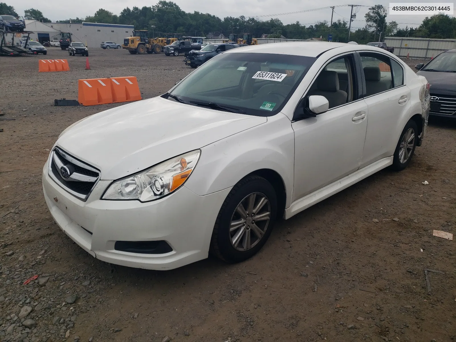 2012 Subaru Legacy 2.5I Premium VIN: 4S3BMBC62C3014445 Lot: 65311624