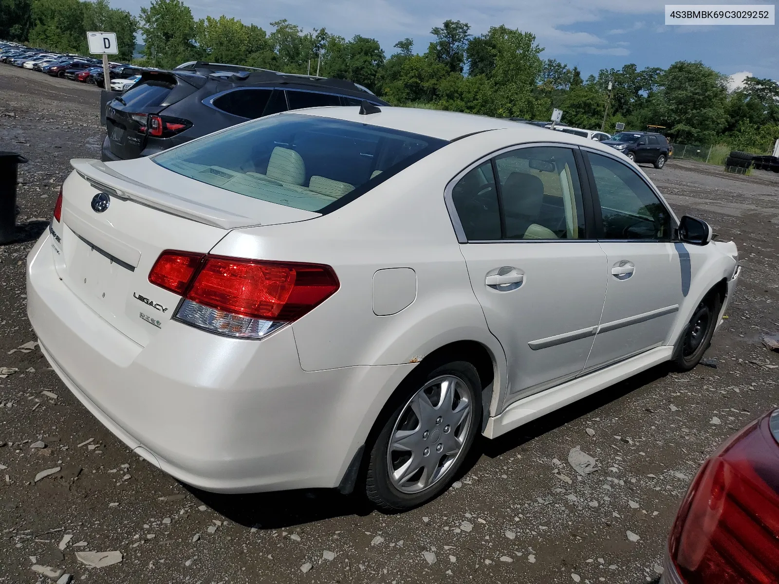 2012 Subaru Legacy 2.5I Limited VIN: 4S3BMBK69C3029252 Lot: 65594414