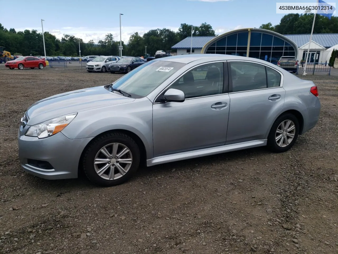 2012 Subaru Legacy 2.5I VIN: 4S3BMBA66C3012314 Lot: 66625574