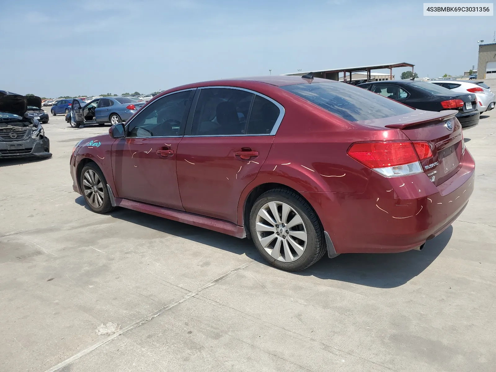 4S3BMBK69C3031356 2012 Subaru Legacy 2.5I Limited