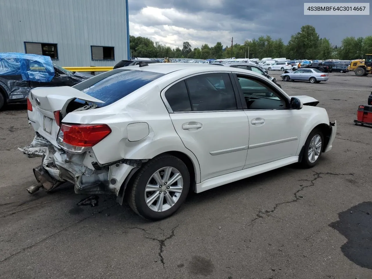 2012 Subaru Legacy 2.5I Premium VIN: 4S3BMBF64C3014667 Lot: 68881644