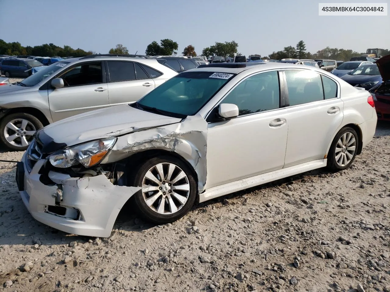 2012 Subaru Legacy 2.5I Limited VIN: 4S3BMBK64C3004842 Lot: 69840224