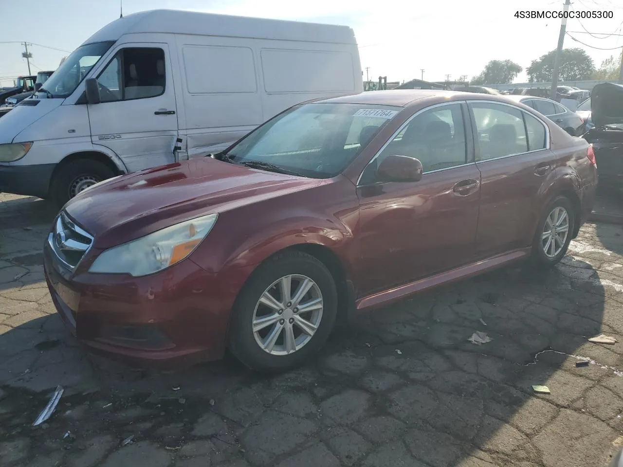 2012 Subaru Legacy 2.5I Premium VIN: 4S3BMCC60C3005300 Lot: 71571764