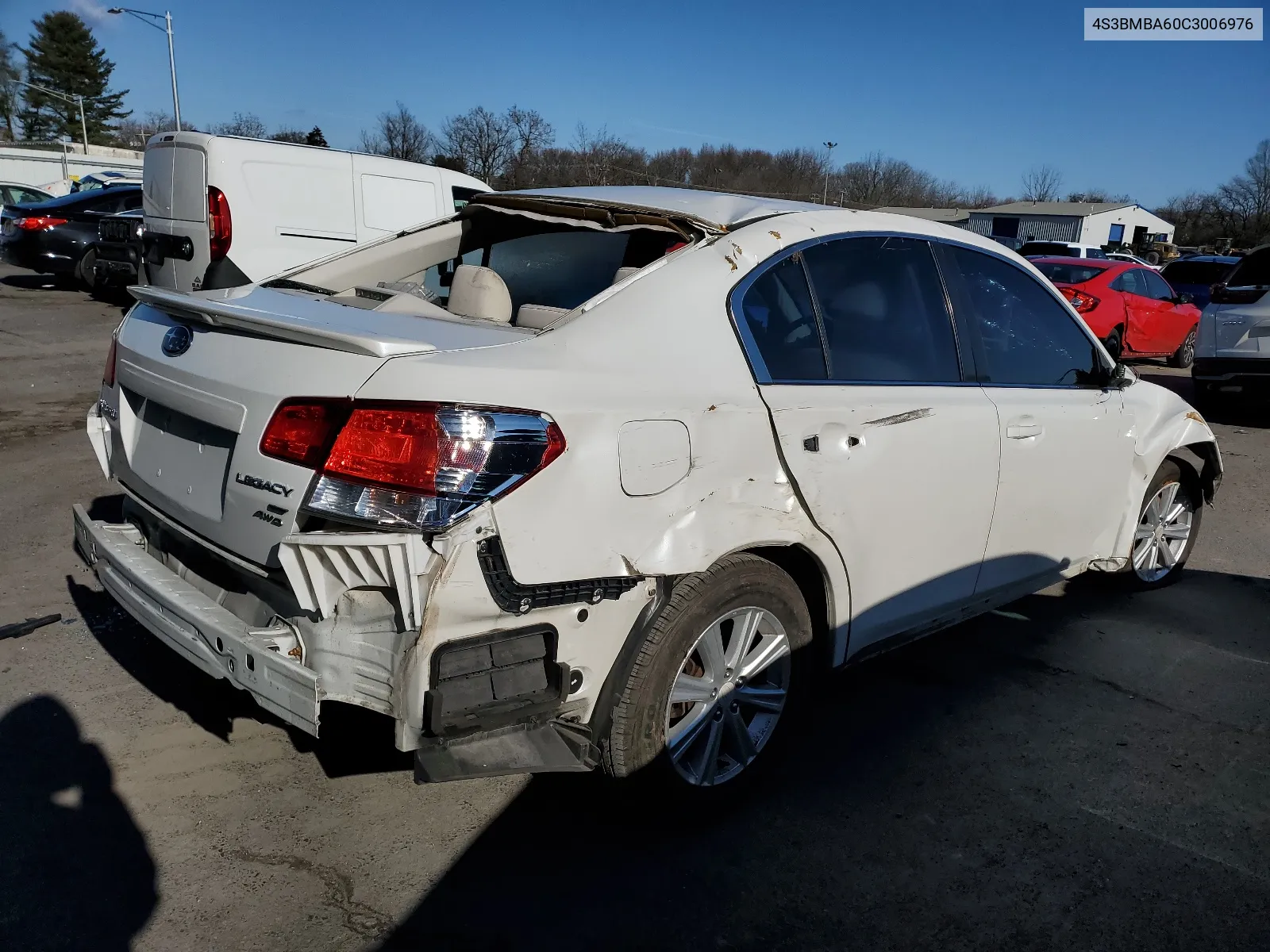 2012 Subaru Legacy 2.5I VIN: 4S3BMBA60C3006976 Lot: 82569183