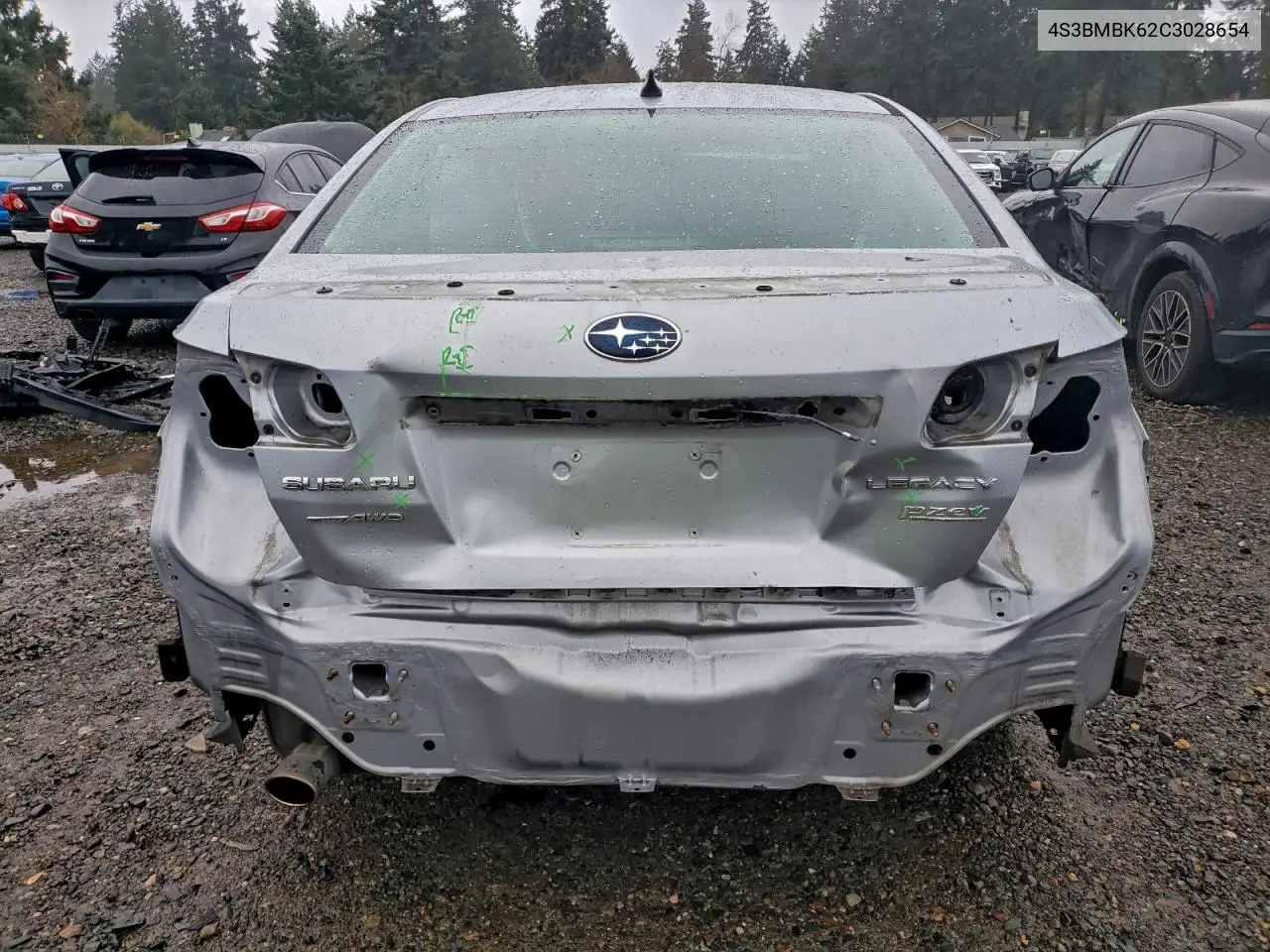 4S3BMBK62C3028654 2012 Subaru Legacy 2.5I Limited