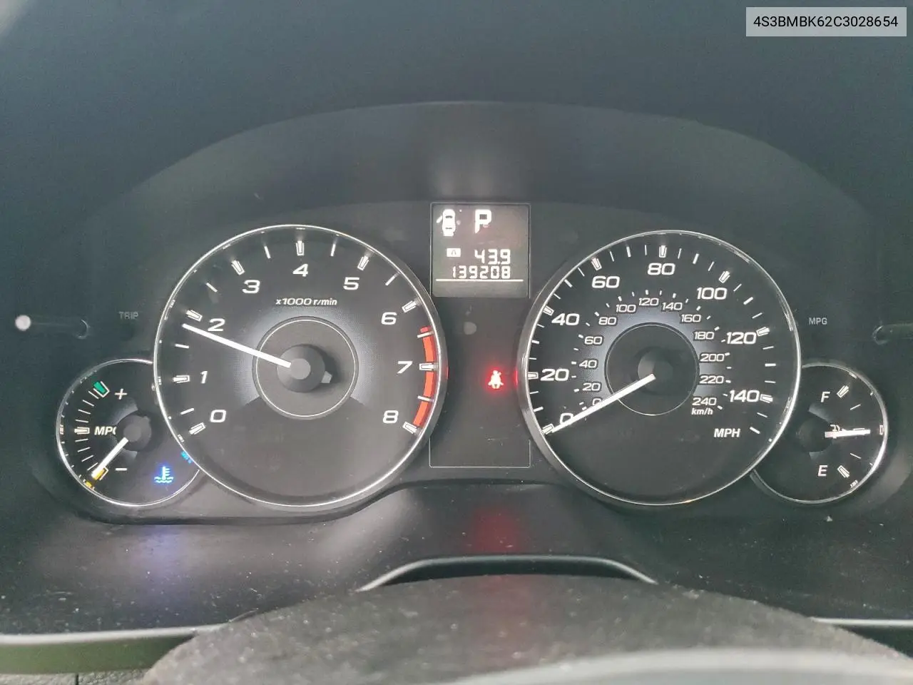 4S3BMBK62C3028654 2012 Subaru Legacy 2.5I Limited