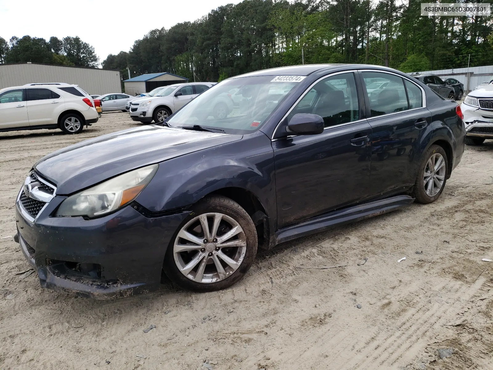 2013 Subaru Legacy 2.5I Premium VIN: 4S3BMBC65D3007801 Lot: 54233574