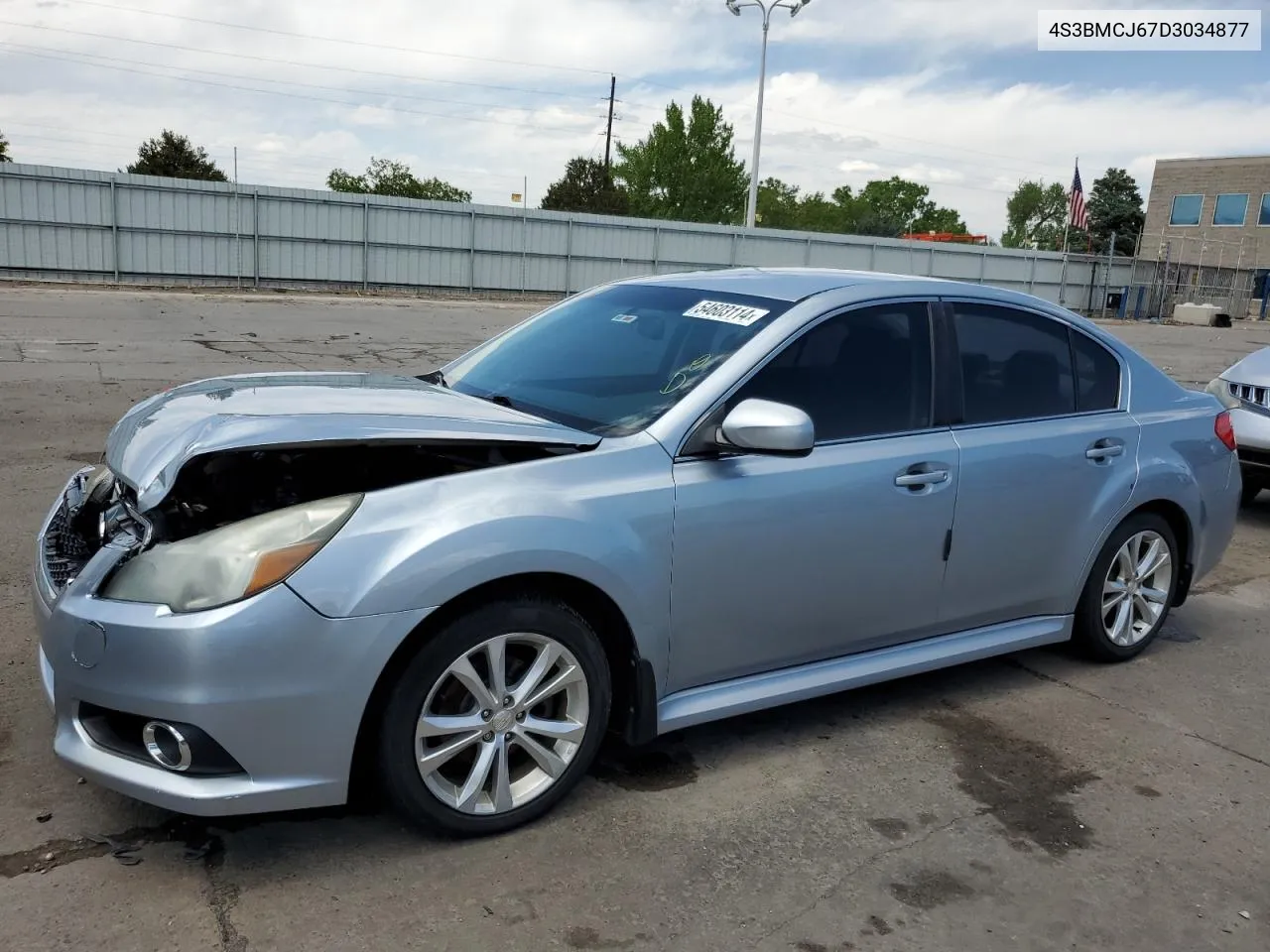 2013 Subaru Legacy 2.5I Limited VIN: 4S3BMCJ67D3034877 Lot: 54603114