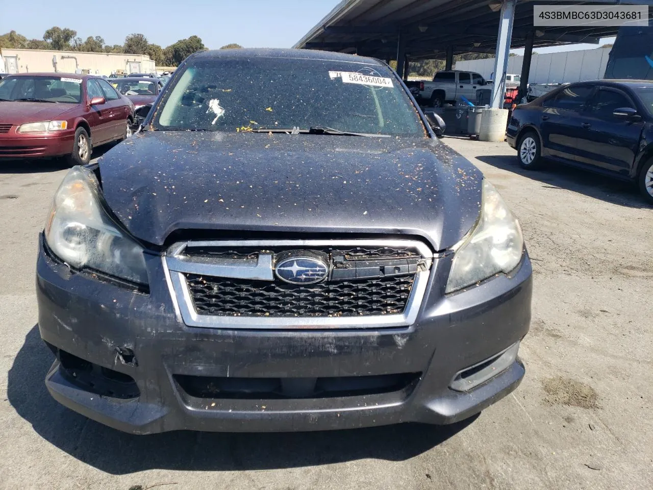 2013 Subaru Legacy 2.5I Premium VIN: 4S3BMBC63D3043681 Lot: 58436004