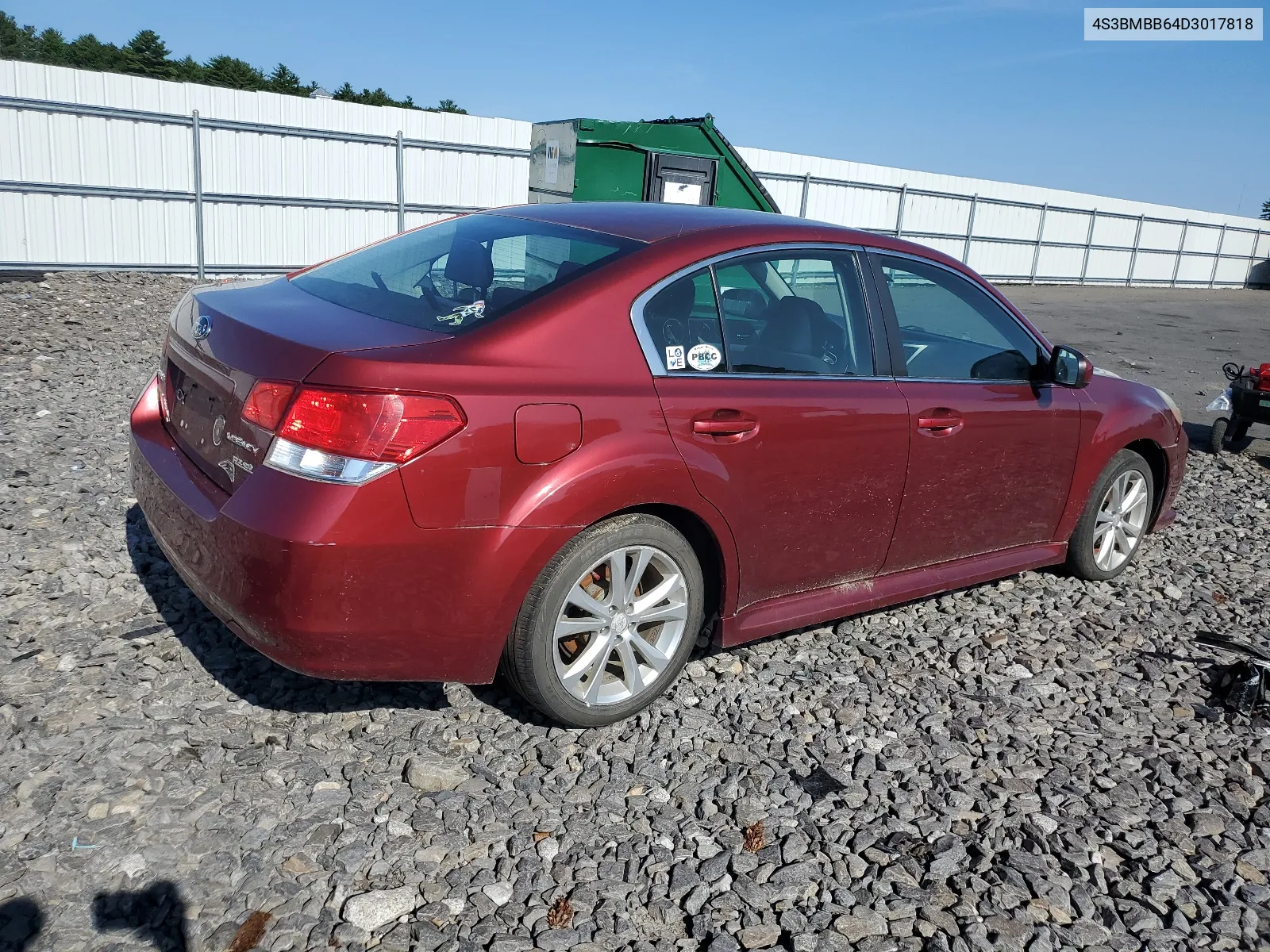 4S3BMBB64D3017818 2013 Subaru Legacy 2.5I Premium