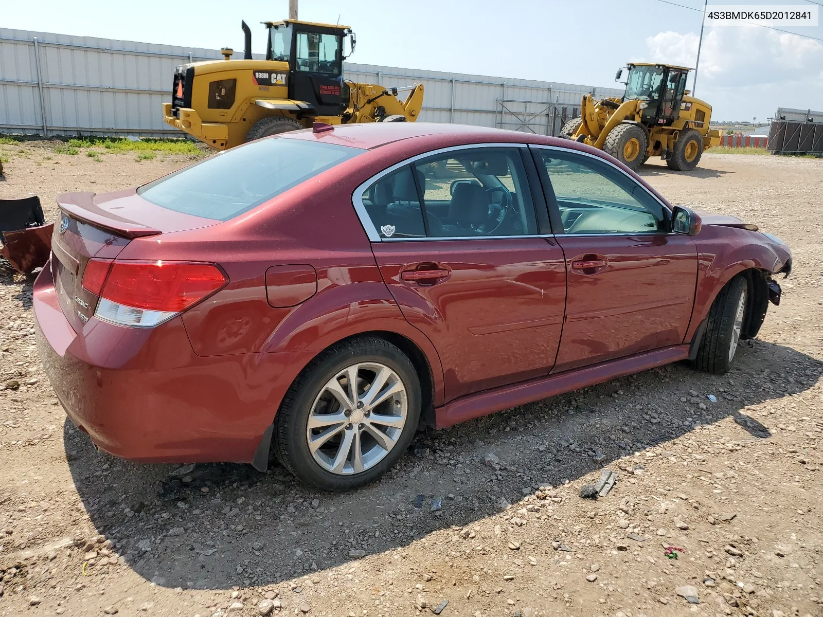 2013 Subaru Legacy 3.6R Limited VIN: 4S3BMDK65D2012841 Lot: 63710794