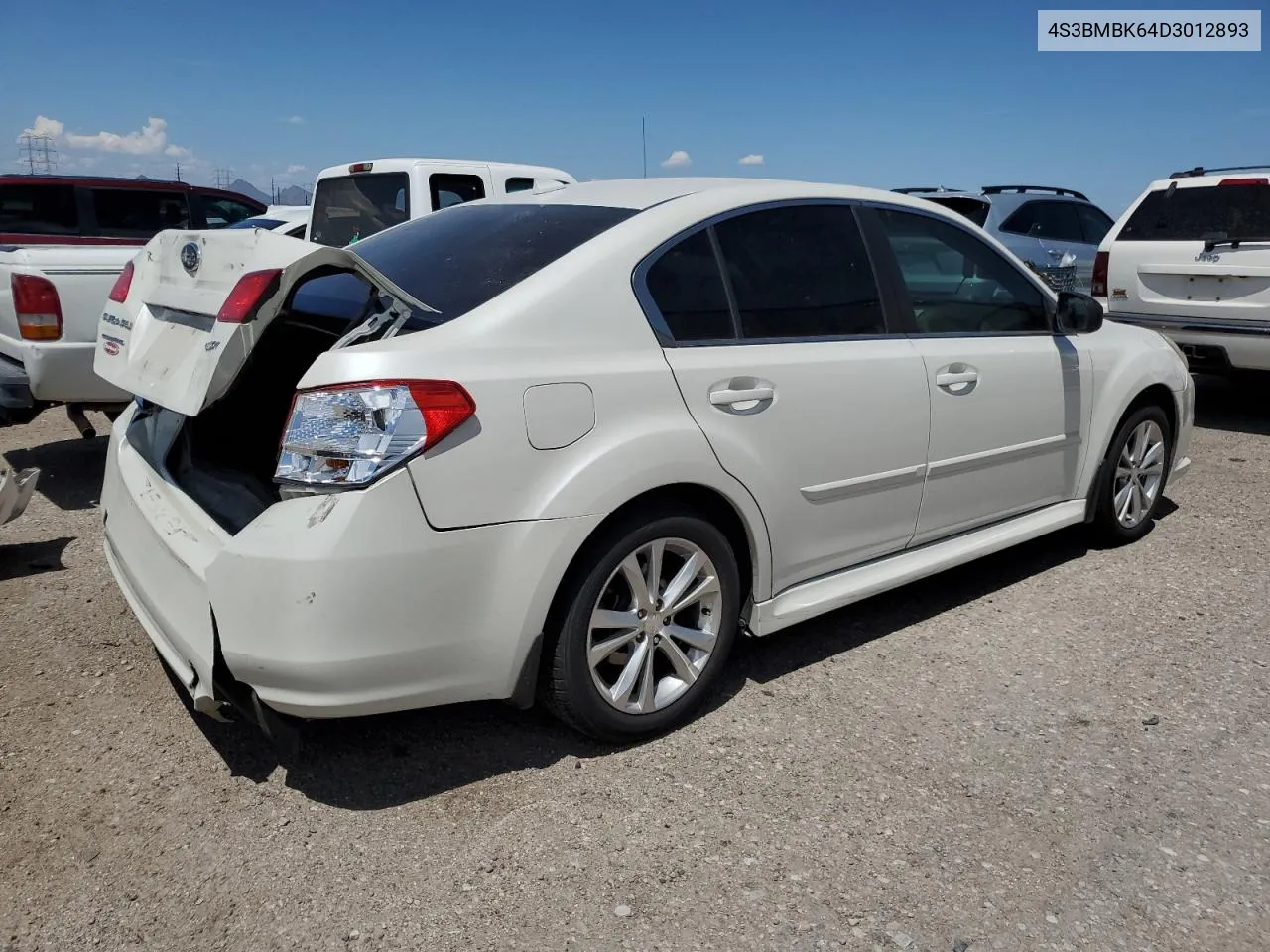 2013 Subaru Legacy 2.5I Limited VIN: 4S3BMBK64D3012893 Lot: 68562394