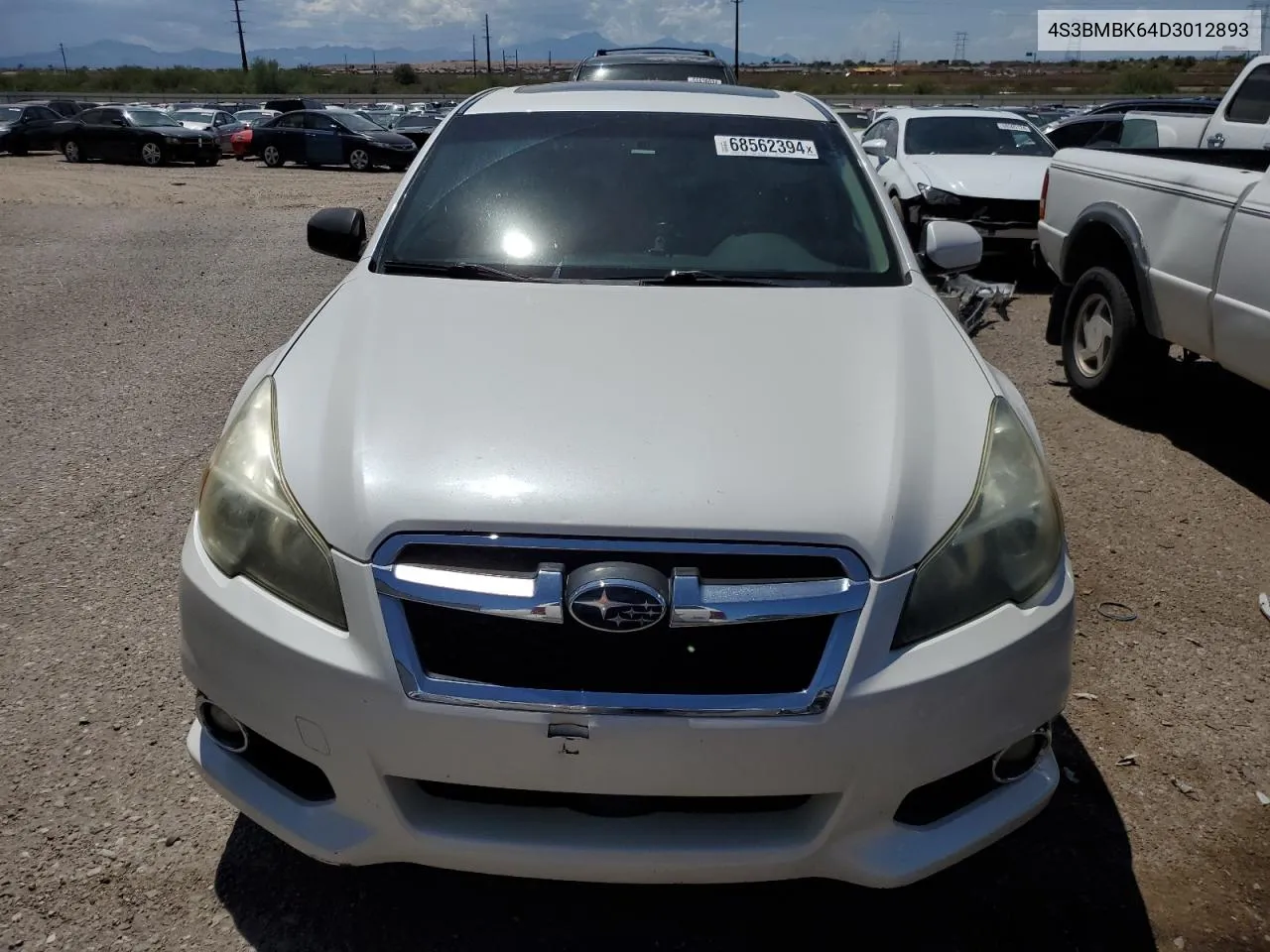 2013 Subaru Legacy 2.5I Limited VIN: 4S3BMBK64D3012893 Lot: 68562394